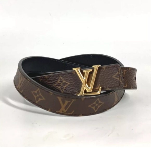 Authentic LOUIS VUITTON M0431M Monogram Belt-LV
Iconic 20MM Reversible Thin belt - Picture 1 of 15